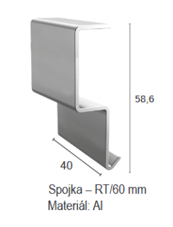 Terasový profil "NT60" - spojka